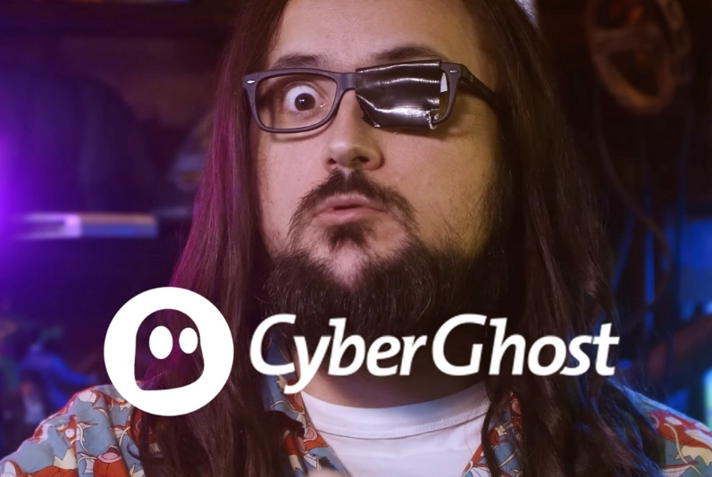 L'influenceur Youtube, Benzaie et le logo de CyberGhost VPN